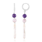 White Freshwater Pearl Silver Earrings (Riya)