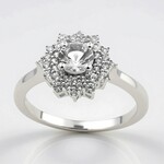 Anello in argento con Danburite
