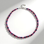 Collana in argento con Zaffiro Rosa del Madagascar