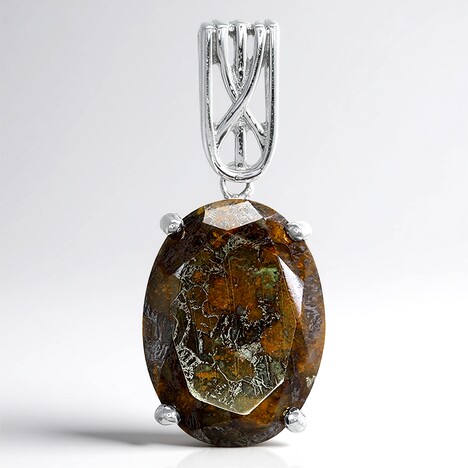 Ciondolo in argento con Quarzo Dinosauro