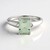 Anello in argento con Ametista Verde