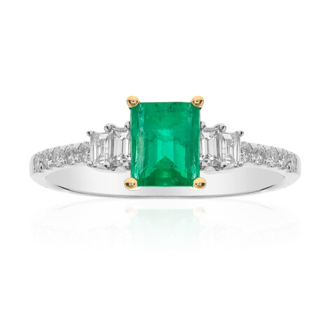 Gouden ring met een Colombiaanse smaragd (CIRARI)
