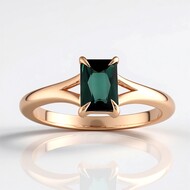 Anello in argento con Indicolite (Adela Silber)