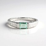 Anello in argento con Smeraldo Color Paraiba