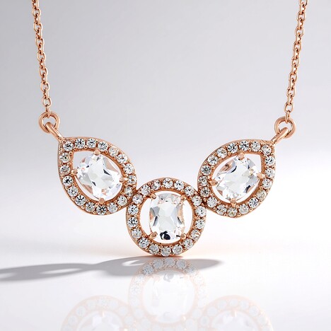 Collana in argento con Petalite