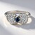 Anello in argento con Zaffiro della Tanzania
