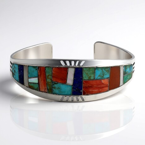 Bracciale in argento con Diaspro Rosso  (Jones Lee)