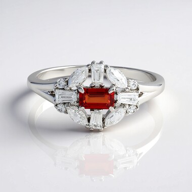 Tanzanian Ruby Silver Ring