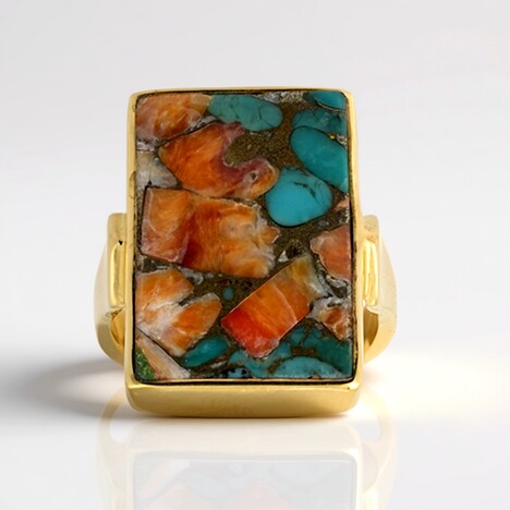 Bague en argent et Pierre fine