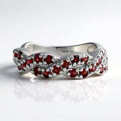 Anello in argento con Rubino Tanzania (Adela Silber)