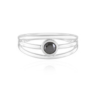 Schwarzer Brillant-Silberring (de Melo Essence)