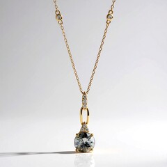 Collana in oro con Tanzanite (non riscaldata)