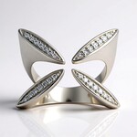 Anello in argento con Diamante I1 (G) (Annette)