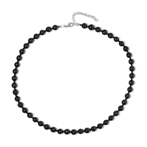 Zilveren halsketting met Indische Ster Diopsieden