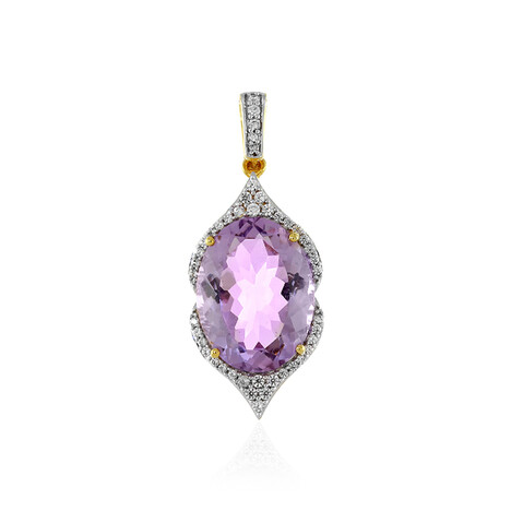 Colgante en plata con Amatista Rosa de Francia