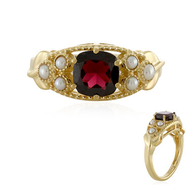 Anello in argento con Granato d’India