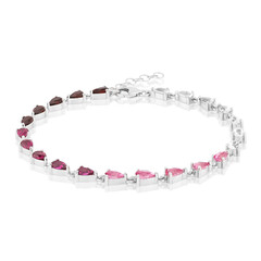 Brazalete en plata con Topacio blanco