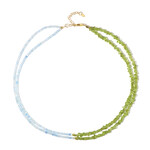 Zilveren halsketting met peridoots