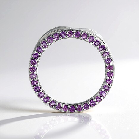 Ciondolo in argento con Ametista (MONOSONO COLLECTION)