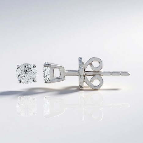 Boucles d'oreilles en or et Diamant SI1 (G) (Annette)