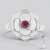 Anello in argento con Rodolite della Rift Valley (Remy Rotenier)