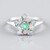 Anello in argento con Smeraldo Russo
