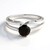 Anello in argento con Quarzo Fumè