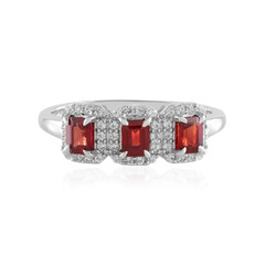 Tanzanian Ruby Silver Ring