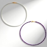 Collana in argento con Ametista Zambiana
