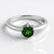 Anello in argento con Diopside Russo