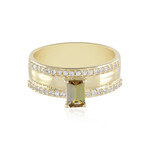 Nicht erhitzter Gelber Tansanit-Goldring (Adela Gold)