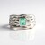 Anello in argento con Smeraldo Color Paraiba (SAELOCANA)