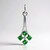 Ciondolo in argento con Tsavorite AAA del Kenia