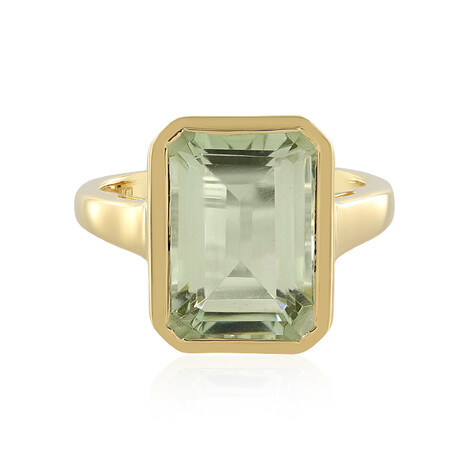 Bague en argent et Améthyste verte