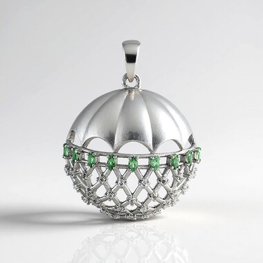 Ciondolo in argento con Alessandrite (SAELOCANA)