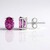 Orecchini in argento con Topazio Rosa