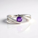 Anello in argento con Ametista del Marocco