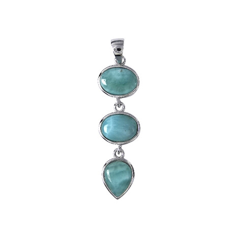 Ciondolo in argento con Larimar