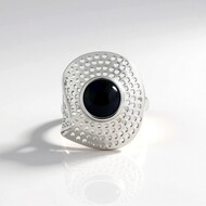 Anello in argento con Opale Mezezo (Ornaments by de Melo)