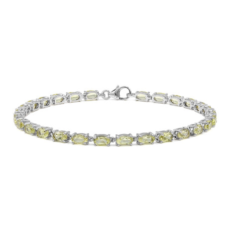 Bracciale in argento con Citrino Limone