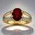 Bague en or et Tibétanite rouge