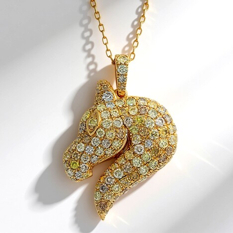 Collana in oro con Diamante Fancy SI2 (CIRARI)