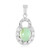 Imperial Chrysoprase Silver Pendant