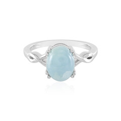 Bague en argent et Aigue-marine