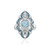 Sky Blue Topaz Silver Ring (Adela Silber)