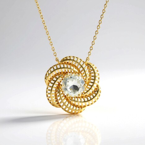 Collana in argento con Ametista Verde (Ornaments by de Melo)