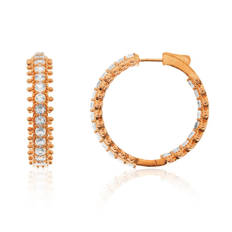 Zilveren oorbellen met zirkonen (Dallas Prince Designs)