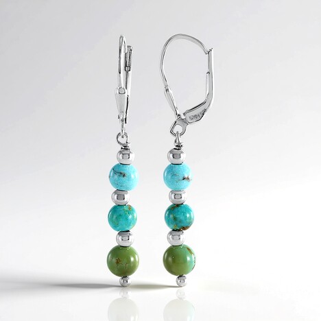 Orecchini in argento con Turchese