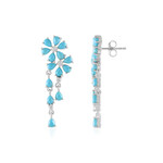 Sleeping Beauty-Türkis-Silberohrringe (Faszination Türkis)