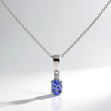 Collana in oro con Tanzanite AAA
